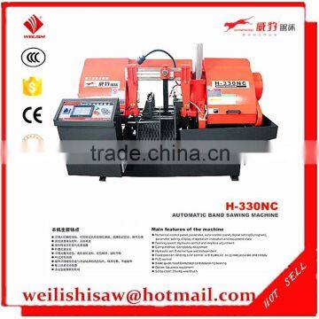 automatic metal cutting machine H-330NC metal cutter band saw