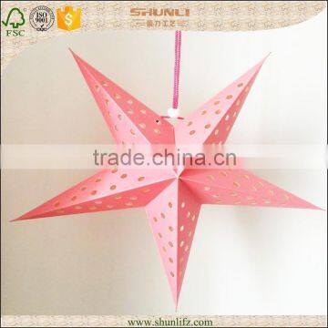 Nude Chinese Paper Star Lanterns for Christmas photo-3