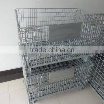 RH-C-E01 Heavy Duty Warehouse Storage Cage,Folding Steel Wire Mesh Cage photo-6
