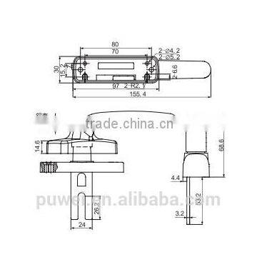 Aluminum Casement Window Handle Door Locks and Handles Aluminum and Glass Door Handle