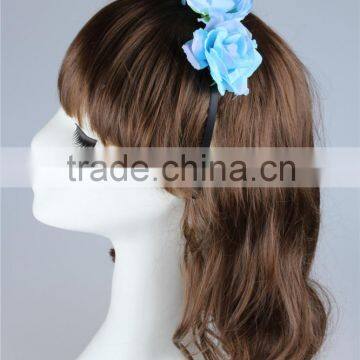 Manufacture Directly Sale Blue PE Flower Headbands for Girls photo-4