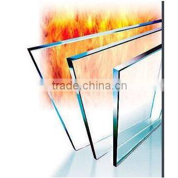 Fireproof glass for fireplaces door