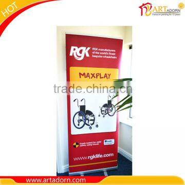 China Supplier Wholesale Advertising High Resolution Vinyl Retractable Banner Stand Pull Up Banner Stand