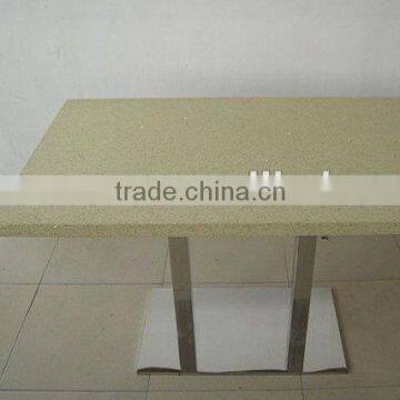 bar table with metal-edge