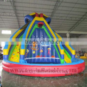 Top quality professional dinosaur inflatable water slide