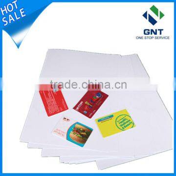 0.15mm white inkjet printable pvc plastic sheet for Id card