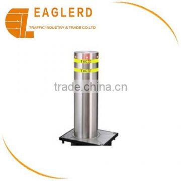 Automatic hydraulic rising round bollard