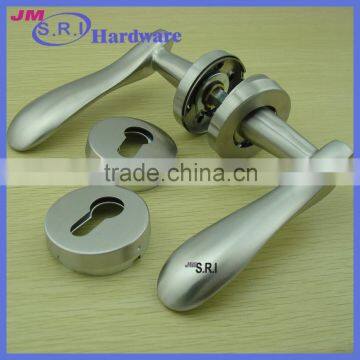 Unique Shape 129 mm Rubber Rose Change Door Handle photo-2