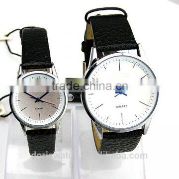 Wholesale New Style Leather Watch Vintage Leather Quartz Couple Wrist Watch Quality