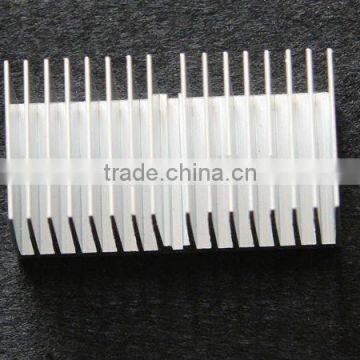 Aluminum fin heatsink, grooving, push pin, thermal pad, 1 assembled heat sink