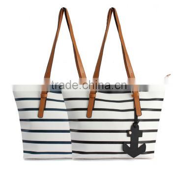 Fashion Women Lady Stripe Satchel Shoulder Bag Handbag Messenger Tote Purse Hot