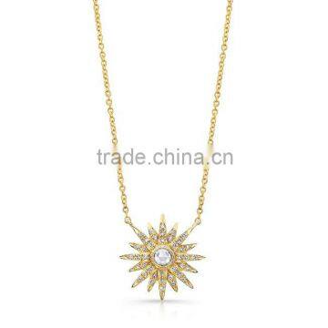 Factory wholesale price women fashion gold long necklace