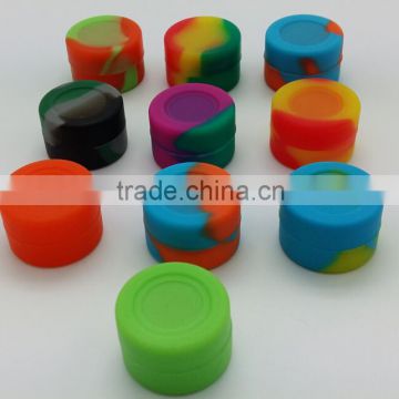 USA Canada FDA food grade non stick small mini 3ml dab bho silicone container storage container