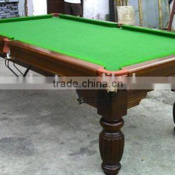 Modern design solid wood leg snooker table 30mm slate playfield snooker pool table