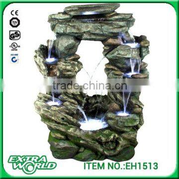 36 Inch Stacked Rocks Garden Outdoor Fountain