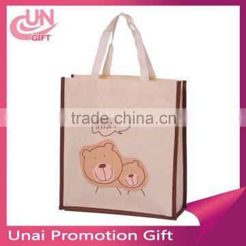 Cartoon Bear portable reusable non woven shopping bag