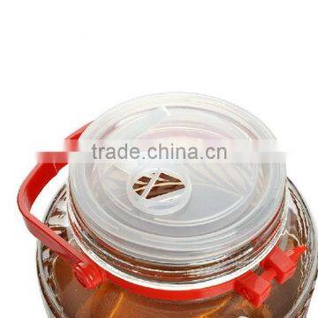 10L Glass Wine Making Jar and Plastic Handle Lid With a Hole
