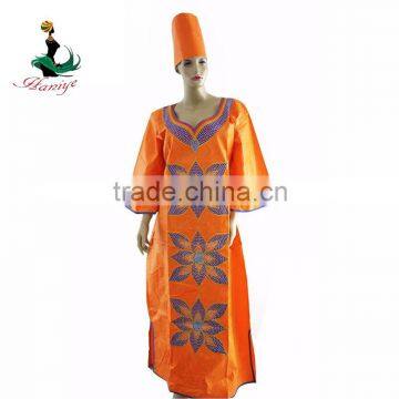 2016 Newest African jacquard embroidery design bazin riche dresses