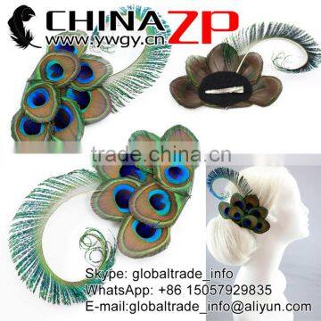 Best selling Peacock hair accessory bridesmaid gift wedding hair clip