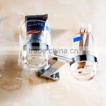 Bathroom Accessory With Brass Fancy Double Tumbler Holder for Hotel Family Use. photo-3