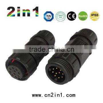 SQ19-10P IP68 Soldering Electric Cable Wire Waterproof Connector