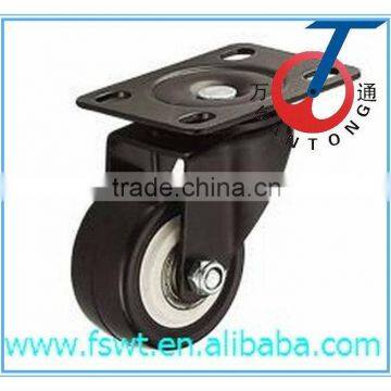 light duty shock absorbing swivel Polyurethane(PU) furniture casters and wheels