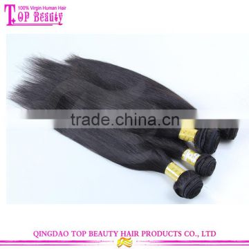 Qingdao Factory Price 100 Percent Indian Remy Human Hair Stright Natural Black Indian Remy Hair Extension