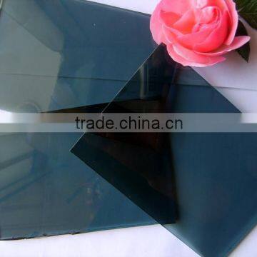 High quality large size dark grey building reflective glass panel