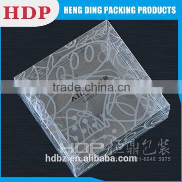 Customized clear plastic greeting card packaging boxes