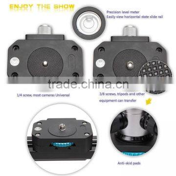 Factory Supply Camera Mini Rail Dolly Slider 80cm for DV Camcorder With Pan Head photo-2