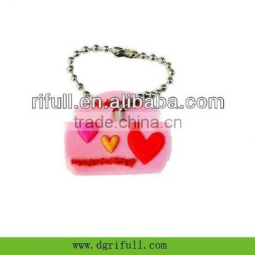 sweety silicon coated key chain