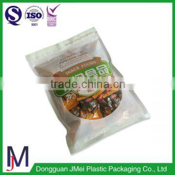 Chocolate zipper bag snack sides seal bag packaging