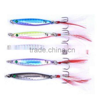 7g 5cm Jigging Lure Metal Sequins Lures Bait Jigs Saltwater Road Sub lure fishing