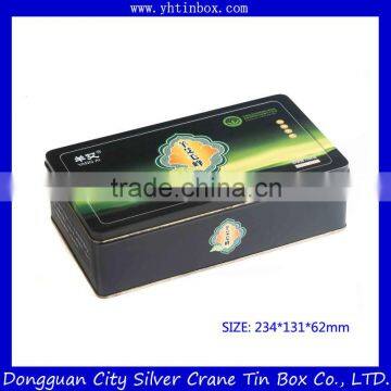 Wholsale Cookie Tin Box/Rectangular Biscuit Tin Cans / Fancy Tin Packaging