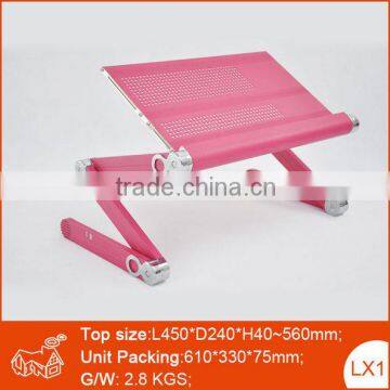 New style high quality portable wooden small folding laptop table