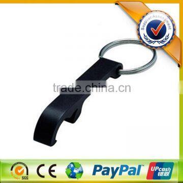 High Quality Keychain Custom Blank Black Bottle Opener