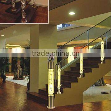 Elegant acrylic stair railing for house decoration JW-L100.1 in  manufacturer in china