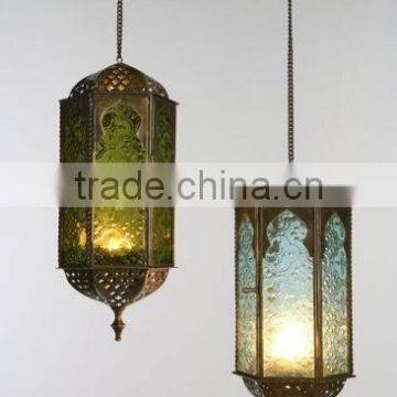 Outdoor indoor Hurricane Metal lanterns-Wholesale Hanging Moroccan lanterns-Moroccan Lantern For