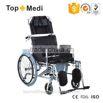 Cheap manual rolling best commode wheel chair