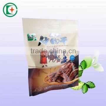 Custom design coated beef jerky paper bags food bag