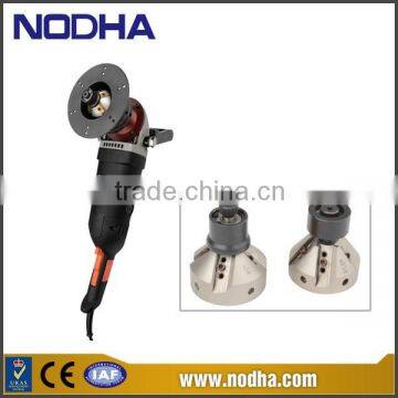 Portable plate beveling machine