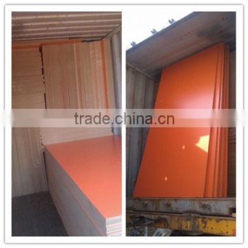 18mm both sides orange color melamine mdf