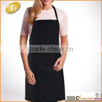Polyester and Cotton No Pocket Black medium bib Aprons