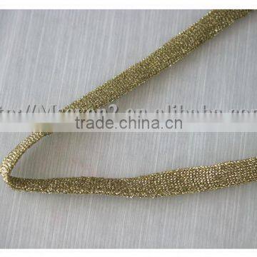 2016 New Arrival 1cm Gold Nylon Tape Polyester Cord Strapping for Decoration photo-4