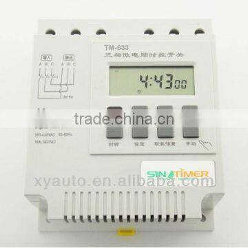 7 Days 3 phase 380v 415v timer Programmable Time Switch