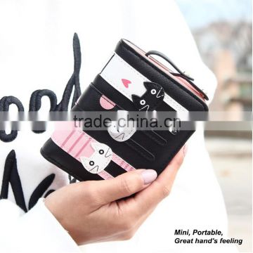 fashion cat bag classic black coin purse change pouch wrist bag handbag tote bag wallet