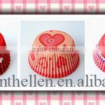 Heart Pattern Greaseproof Paper Cups for Cupcakes photo-2