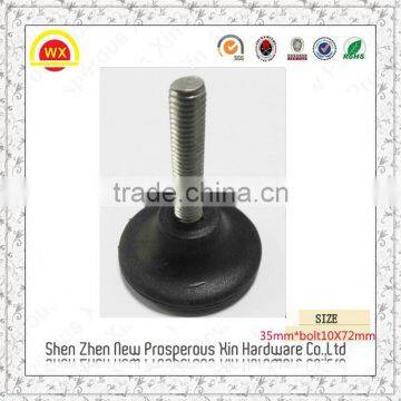 Hot sale black plastic + metal screw for adjustable leg