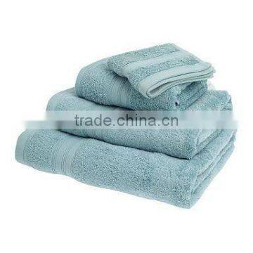 Plain sateen hotel towel set