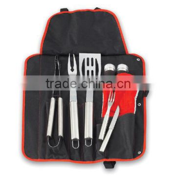 convenient BBQ set apron/ BBQ tools set/high quality bbq tools